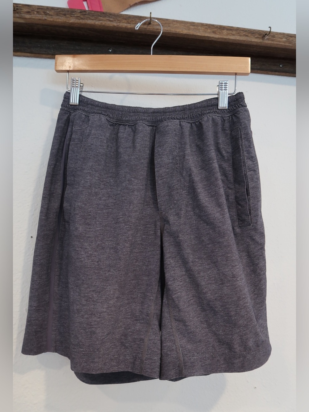 Lululemon Men's Athletic Heather Gray Drawstring Shorts